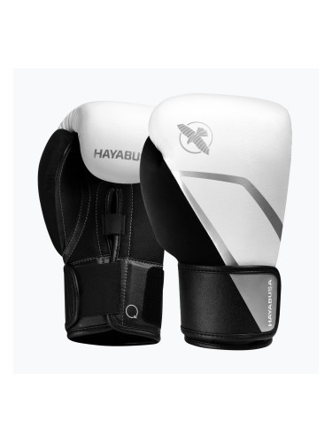 Боксови ръкавици Hayabusa E1 Boxing white/silver