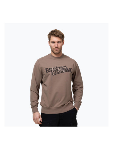Мъжки суитшърт Pitbull MC Crewneck Sweatshirt brown savana