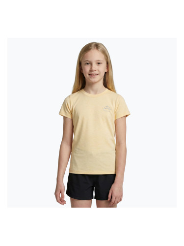 Детска трекинг тениска KADVA Merivra merino peach