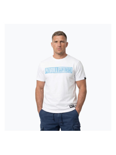 Мъжка тениска Pitbull Eighty Nine Dog white/light blue