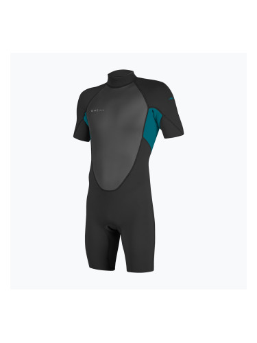Мъжки неопреннов костюм за плуване O'Neill Reactor-2 2mm Back Zip SS Spring HJ5 black/tide pool