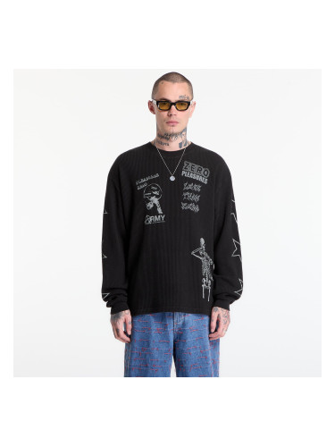 Тениска PLEASURES Misled Thermal Long Sleeve Black L