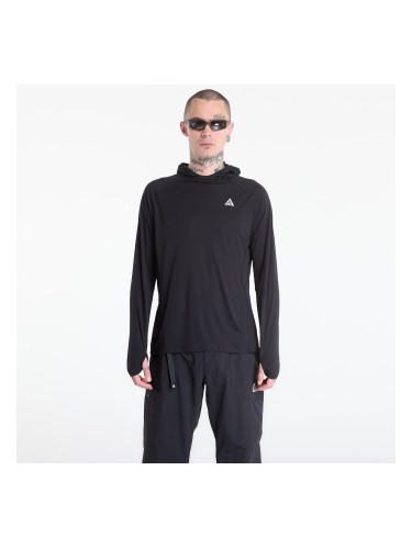 Тениска Nike ACG "Solar Chase" Men's Dri-FIT UV Long-Sleeve Hooded Top Black/ Black/ Summit White XS