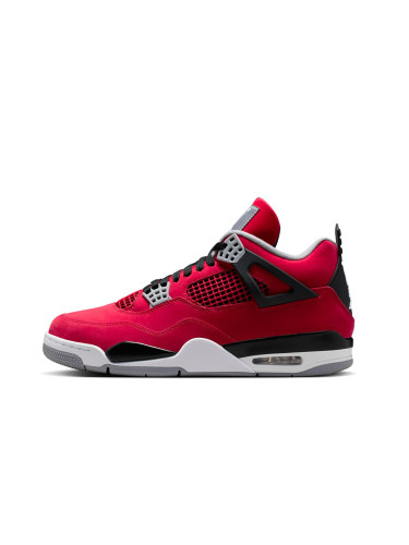 Сникърси Air Jordan 4 Retro "Toro Bravo" Fire Red/ White-Black-Cement Grey EUR 44
