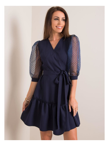 Dress-LK-SK-508065.01P-navy blue