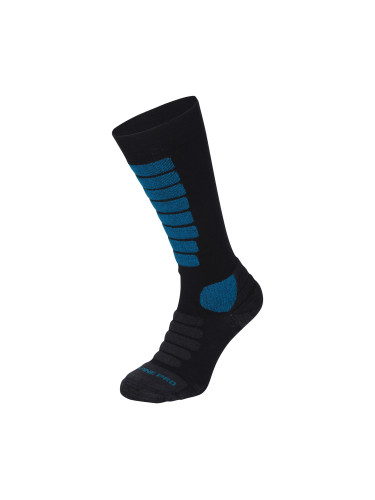 Sports knee-high socks made of merino wool ALPINE PRO RODE mykonos blue