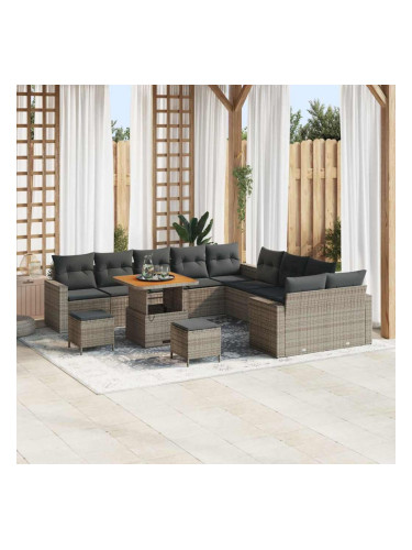 Sonata H Градински Софа Комплект 13 pcs Сив 80 x 80 x 71 cm