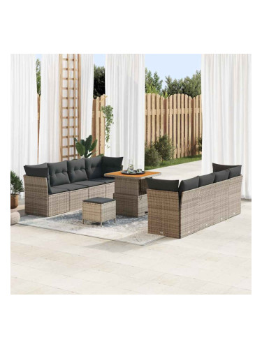 Sonata H Градински Софа Комплект 11 pcs Сив 80 x 80 x 71 cm