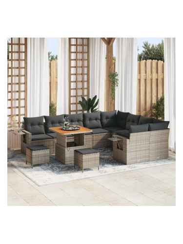 Sonata H Градински Софа Комплект 12 pcs Сив 80 x 80 x 71 cm