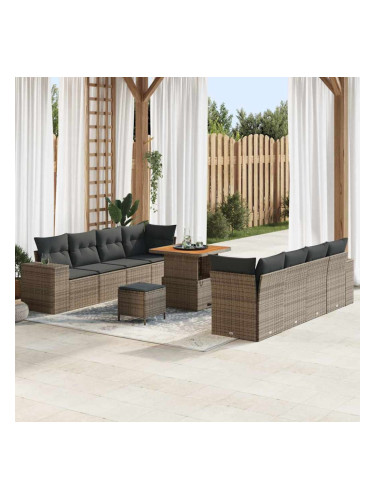 Sonata H Градински Софа Комплект 11 pcs Сив 80 x 80 x 71 cm