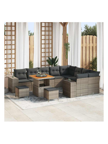 Sonata H Градински Софа Комплект 12 pcs Сив 80 x 80 x 71 cm