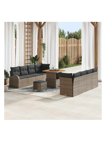 Sonata H Градински Софа Комплект 11 pcs Сив 80 x 80 x 71 cm