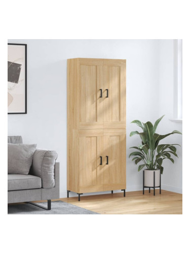 Sonata H Висок шкаф, дъб сонома, 69,5x34x180 см, инженерно дърво