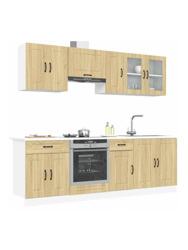 Sonata H Комплект кухненски шкафове от 8 части Kalmar, инженерно дърво