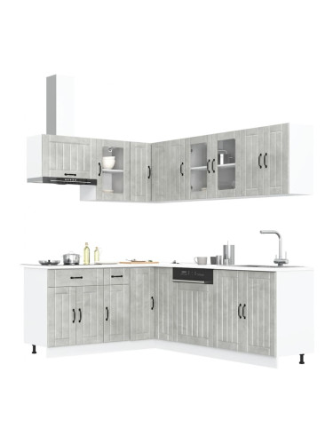 Sonata H Комплект кухненски шкафове от 11 части Lucca, инженерно дърво
