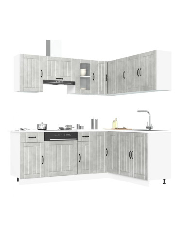 Sonata H Комплект кухненски шкафове от 11 части Lucca, инженерно дърво