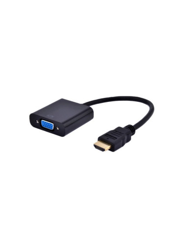 Адаптер Lanberg HDMI-A (м)-VGA (ж) аудио