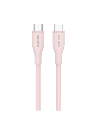 Кабел Canyon SC10 USB-C/USB-C 1м розов