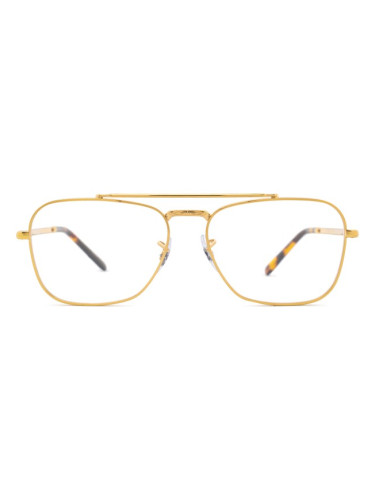 Ray-Ban New Caravan 0RX3636V 3086 55 - диоптрични очила, квадратна, unisex, златни