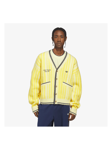 Пуловер adidas Cheviot Knit Cardigan UNISEX Almost Yellow XL