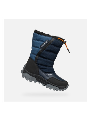 Сини зимни обувки за момчета Geox Himalaya Abx