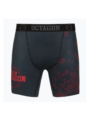 Rashguard męski Octagon Legion Grunge black/red