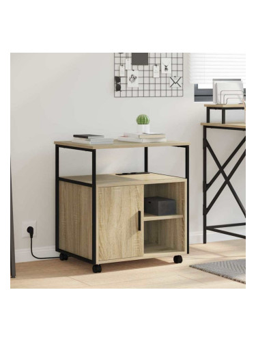 Sonata H Офис кабинет с зарядна станция дъб сонома 61 x 46 x 67 см