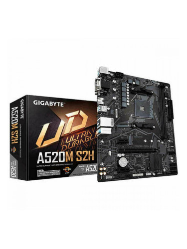 Дънна платка Gigabyte A520M S2H AMD AM4 AMD A520 AMD