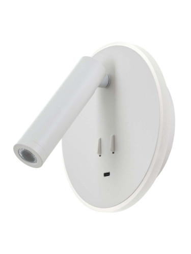 LA ROCHELLE LED АПЛИК С USB C  БЯЛ 11W 3000k+4000к
