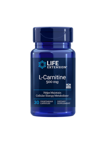 Клетъчно здраве и нервна система - L-Карнитин (тартарат), 500 mg x 30 капсули