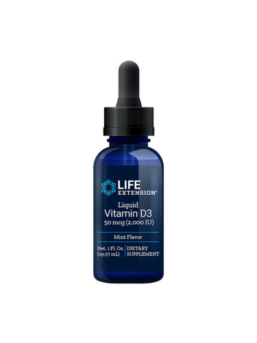Liquid Vitamin D3 / Течен витамин D3 /С вкус на мента/, 29.57 ml