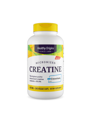 Креатин (микронизиран) 625 mg x 240 капсули | Healthy Origins