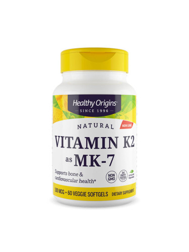 Витамин K2 (менахинон MK-7 ) 100 µg x 60 софтгел капсули |  Healthy Origins