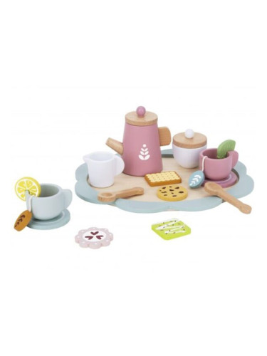 Детски дървен сервиз за чай с аксесоари Tooky Toy
