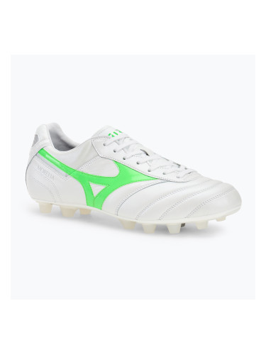Мъжки футболни обувки Mizuno Morelia II Japan Md white/neon green/galaxy silver
