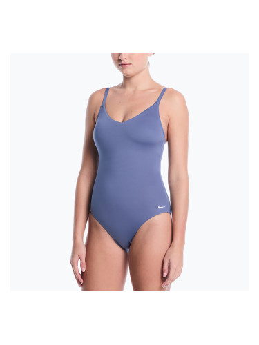 Дамски цял бански костюм Nike Essential V-Neck slate