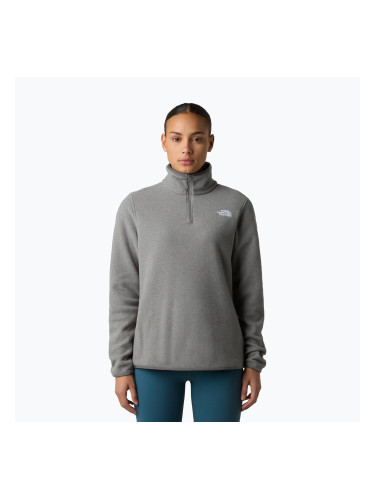 Дамски суитшърт от полар The North Face Glacier Fleece 1/4 Zip mid grey heather