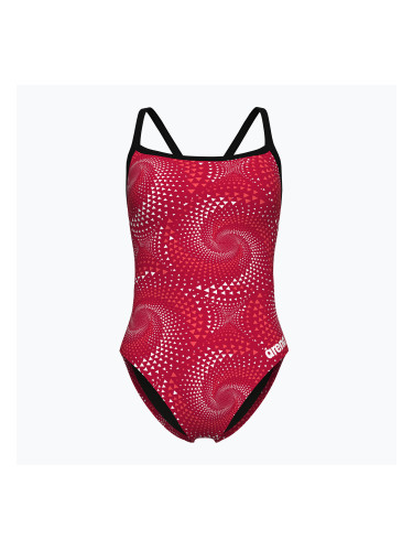 Дамски цял бански костюм Arena Fireflow Challenge Back black/team red