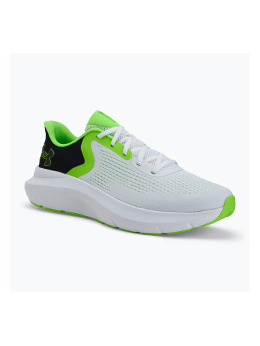 Мъжки обувки за бягане Under Armour Charged Rogue 5 бяло/черно/хипер зелено