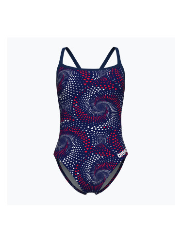 Дамски цял бански костюм Arena Fireflow Challenge Back navy/team redwhiteblue