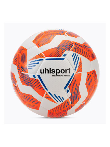 Футбол uhlsport 290 Ultra Lite Addglue бял/флуорозов/тъмно син размер 5