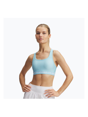 Спортен сутиен Under Armour Crossback Mid stream/white