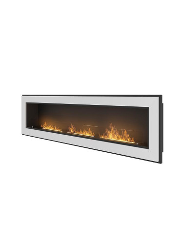 Биокамина Frame 1800 White + стъкло