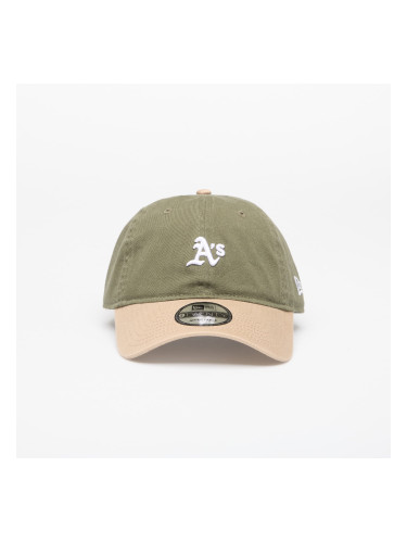 Шапка New Era 9TWENTY Mini Washed Contrast Oakland Athletics New Olive/ Camel Universal