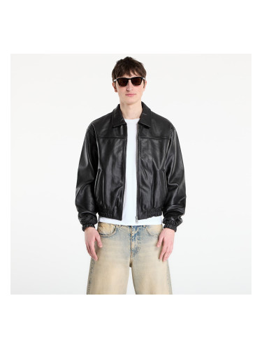 Яке Patta Leather Bomber Jacket UNISEX Black M