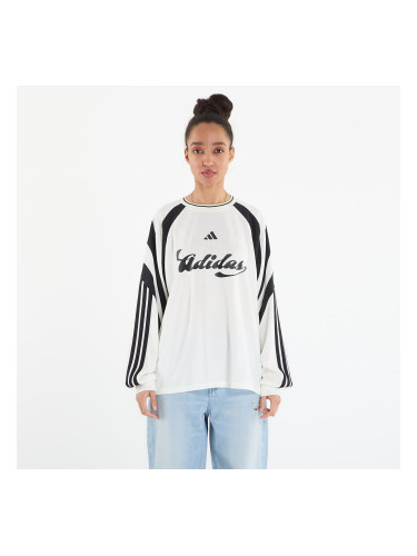 Тениска adidas House Of Tiro Long Sleeve Jersey Off White/ Black L