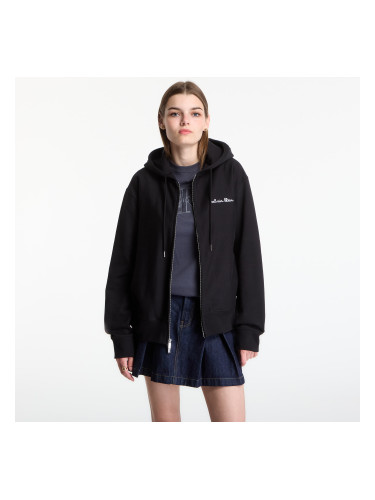 Суитшърт Calvin Klein LS Prm Tery Script FZ Hoodie Black M