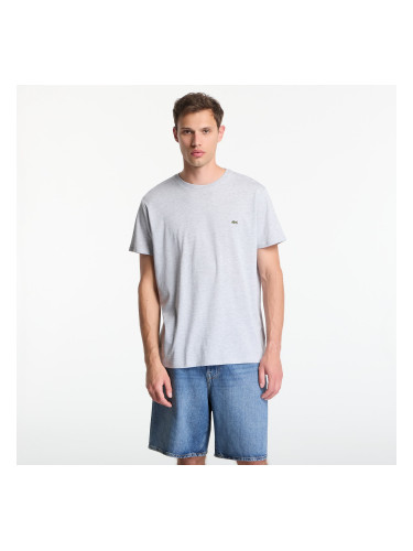 Тениска LACOSTE Base T-shirt melange šedé XL