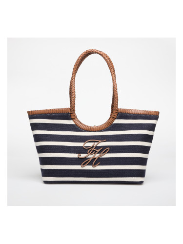 Tommy Hilfiger Th Elev Summer Tote Stripe Stripe Blue/ Cognac Universal