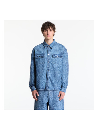 Риза Daily Paper Snake Laser Rahul Denim Shirt Blue M